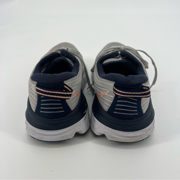 Hokas Bondi 7 Gray Lace Up Running Athletic Athleisure Sneakers Women's 8 - Picture 8 of 13